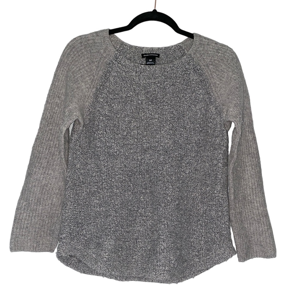CLUB MONACO Cashmere, Angora, Wool Women’s Speckled Sweater Gray Size SMALL